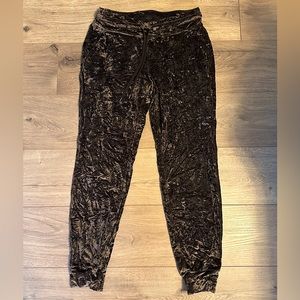 Lululemon Crushed Velvet Dark Plum Jogger
